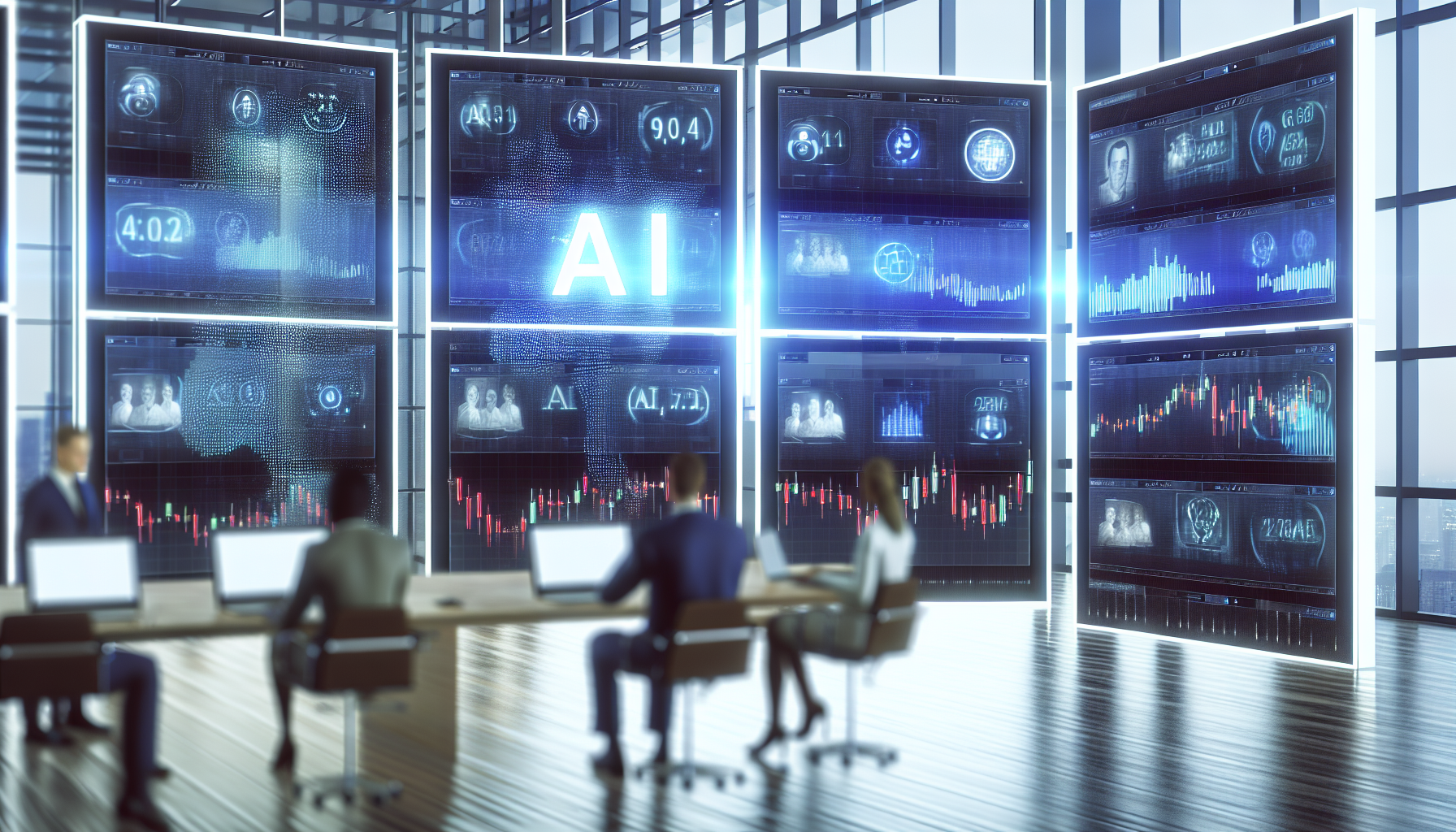 AIツールを使って投資分析を行う投資家